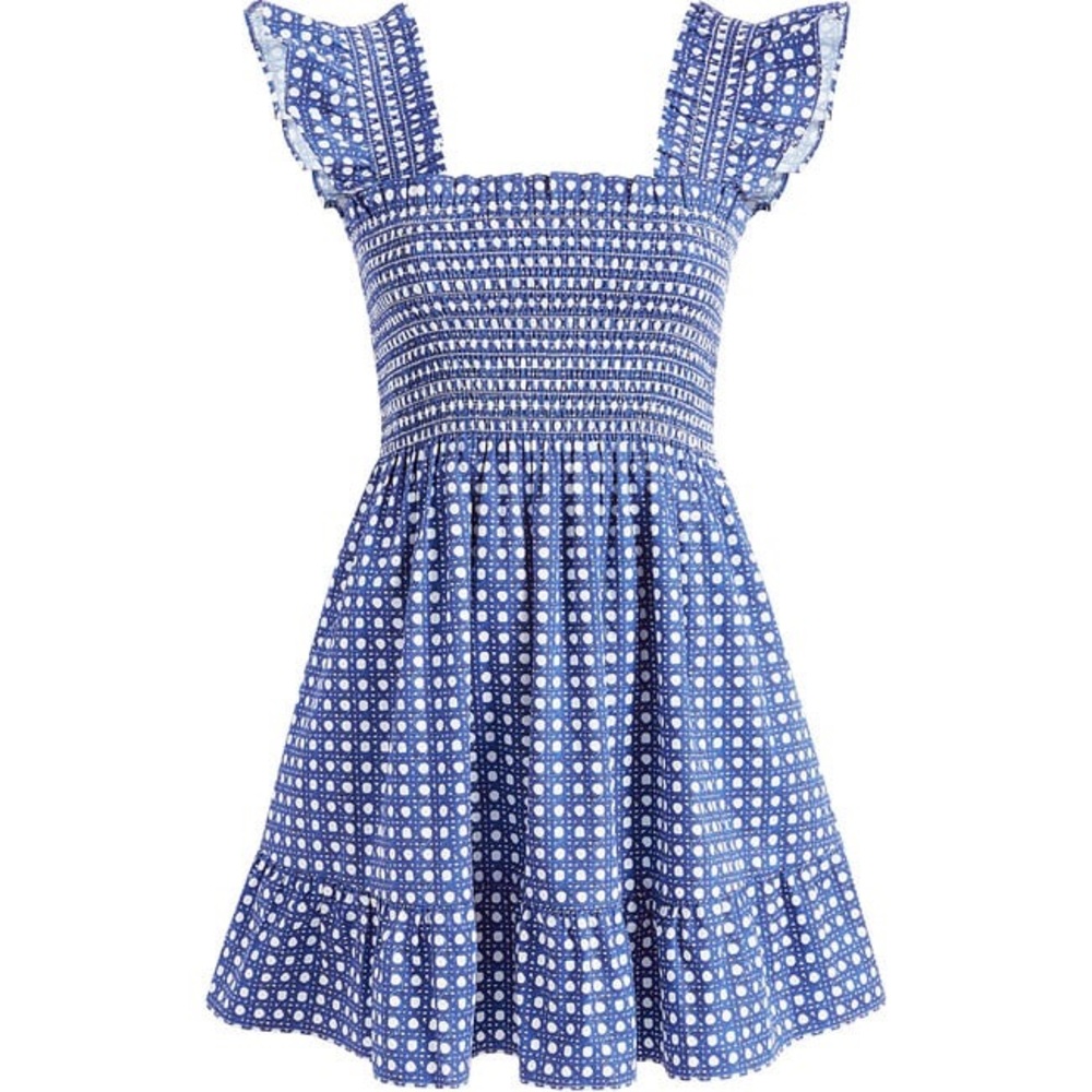 Hill house home Elizabeth nap dress blue basketweave